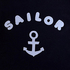 T-Shirt navy mit Applikation Sailor