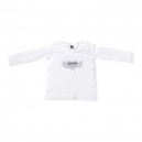 T-Shirt weiß mit Applikation Fledermaus