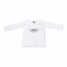 T-Shirt weiß mit Applikation Fledermaus