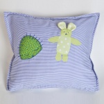 Kissen Blau Igel Hase
