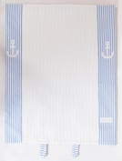 Wickelunterlage für unterwegs, blau-weiß-gestreift