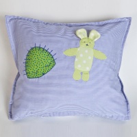 Kissen Blau Igel Hase