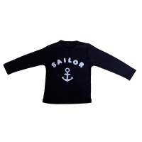 T-Shirt navy mit Applikation Sailor