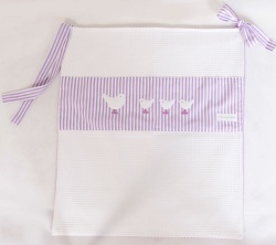 Pyjamatasche mit Applikation Vogel