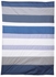 Patchworkdecke blau-gestreift