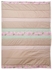 Patchworkdecke braun-rosa gestreift