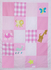 Patchworkdecke rosa mit Applikation Zoo