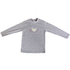 T-Shirt grau mit Applikation Fledermaus