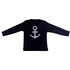 T-Shirt navy mit Applikation Anker