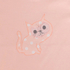 T-Shirt apricot mit Applikation Katze
