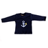T-Shirt navy mit Applikation Anker/Fähnchen