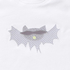 T-Shirt weiß mit Applikation Fledermaus