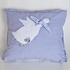 Kissen blau mit Applikation Gans