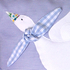 Kissen blau mit Applikation Gans