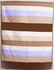 Patchworkdecke braun-lila gestreift